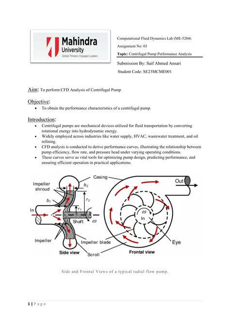 centrifugal pump impeller cfd analysis thesis|CFD Analysis of centrifugal pump impeller for performance .